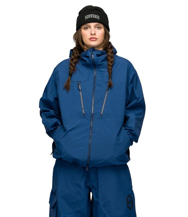 SOUVENIR 3 PLY RIPSTOP JACKET PETROL BLUE 2027