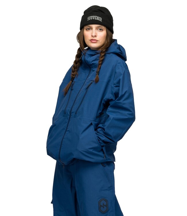 SOUVENIR 3 PLY RIPSTOP JACKET PETROL BLUE 2027