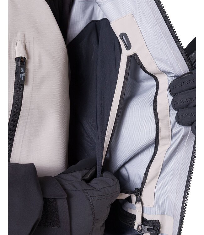 L1 MENS LIGHTHOUSE JACKET PALE GREY/BLACK 2027
