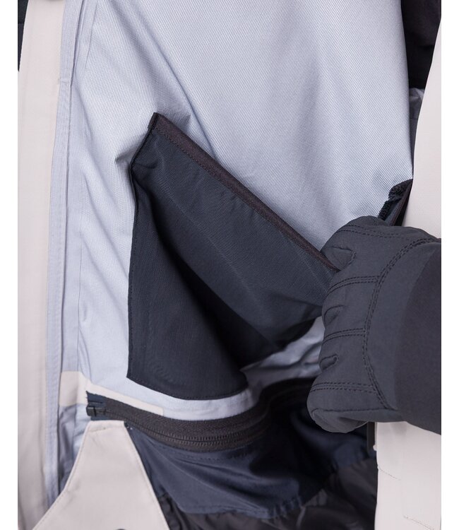 L1 MENS LIGHTHOUSE JACKET PALE GREY/BLACK 2027