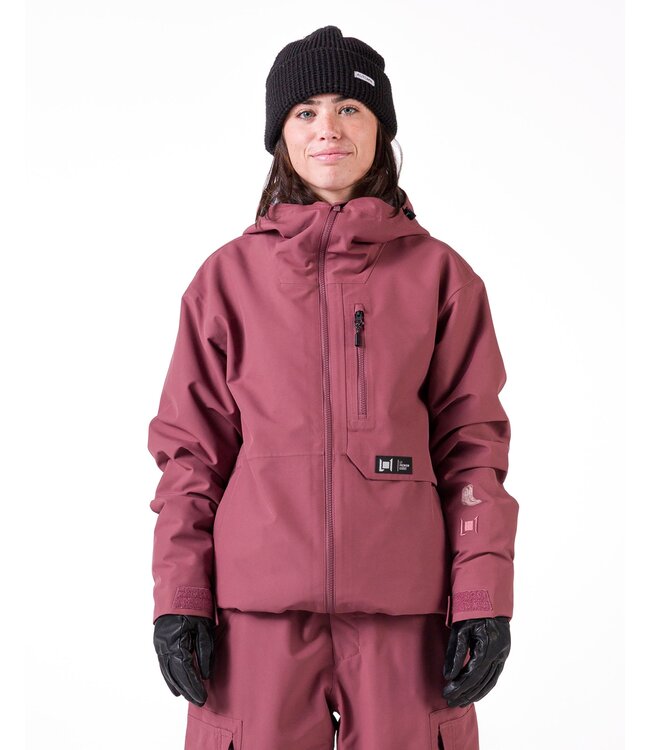 L1 WOMENS FAIRFIELD JACKET BURNT ROSE-BM 2027