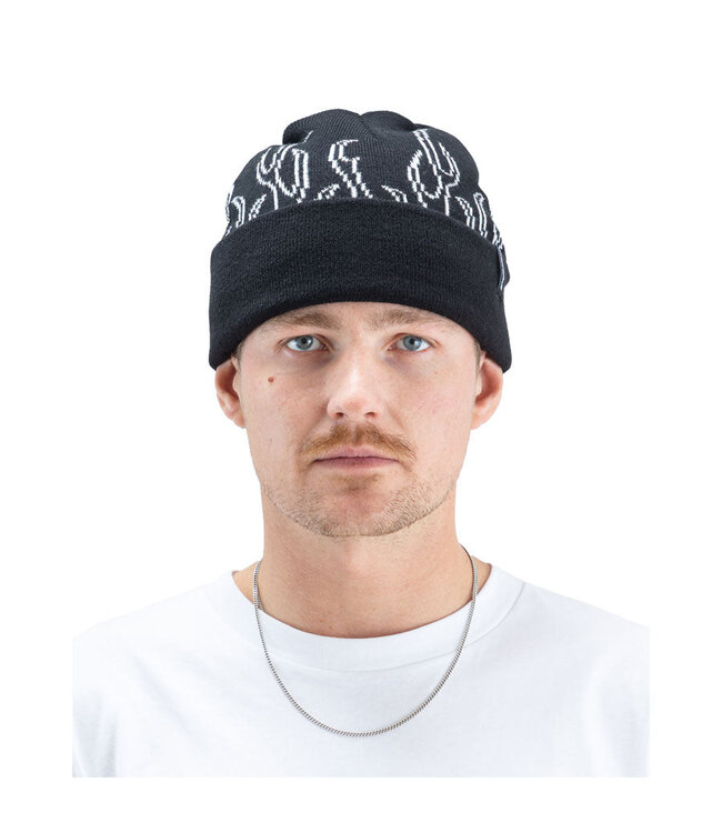 BEYOND MEDALS MENS 00S FLAME BEANIE BLACK 2027