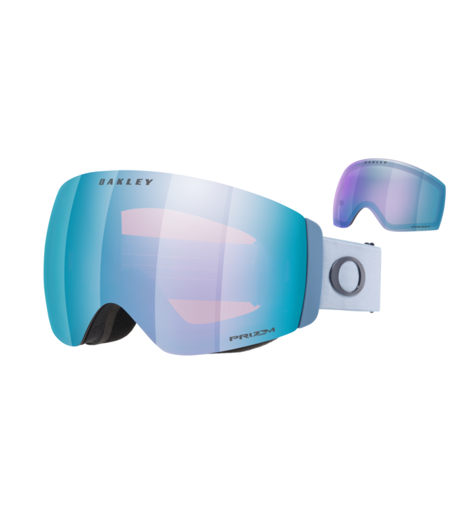 OAKLEY FLIGHT DECK PRO M GOGGLE LIGHT BLUE w/ PRIZM SAPPHIRE + PRIZM ICED 2027