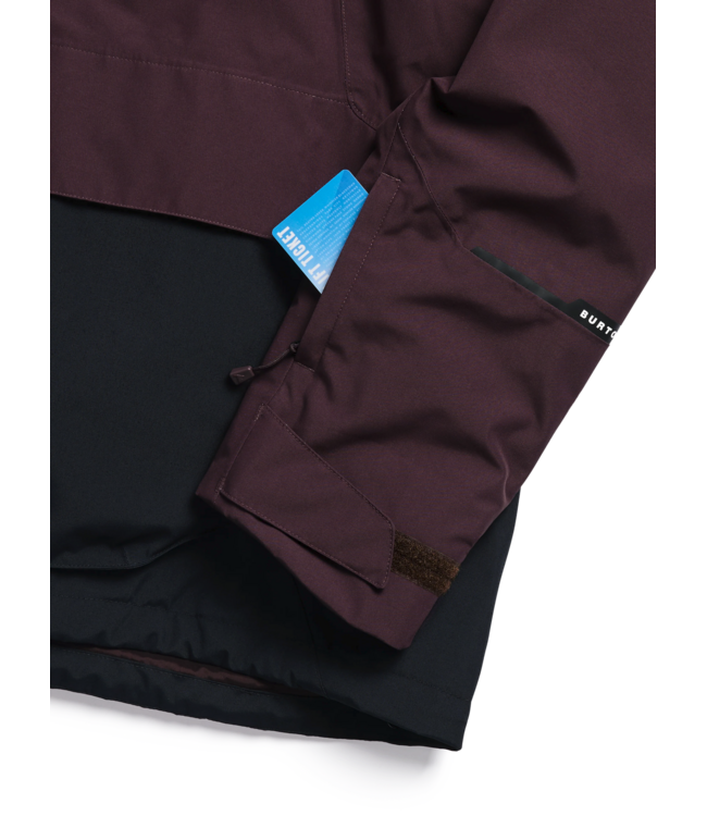 BURTON WOMENS RESERVE RELAX ANORAK JACKET BEAR HUG BROWN TRUE BLACK 2027