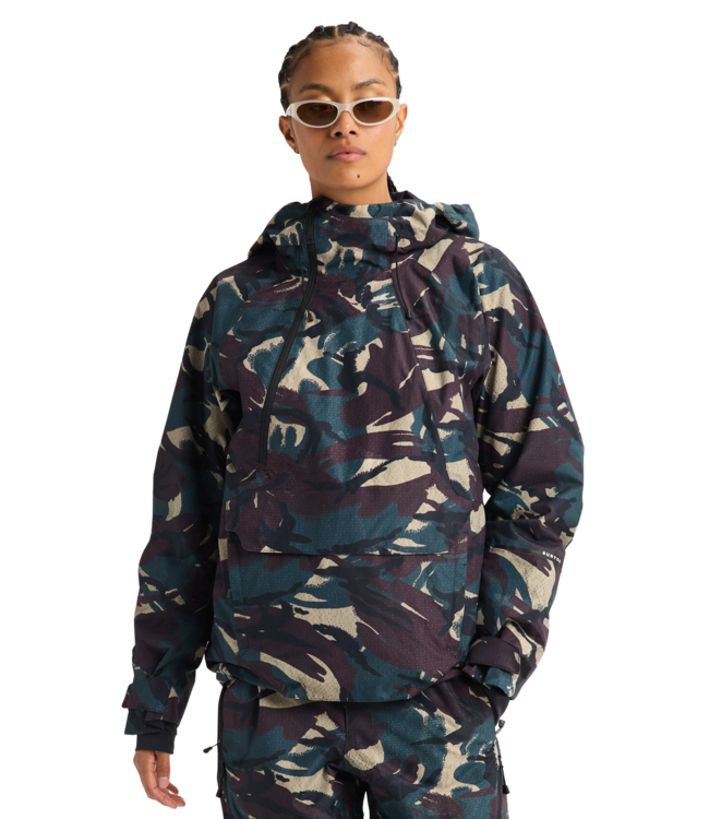 BURTON WOMENS RESERVE RELAX ANORAK JACKET SEERSUCKER CAMO 2027