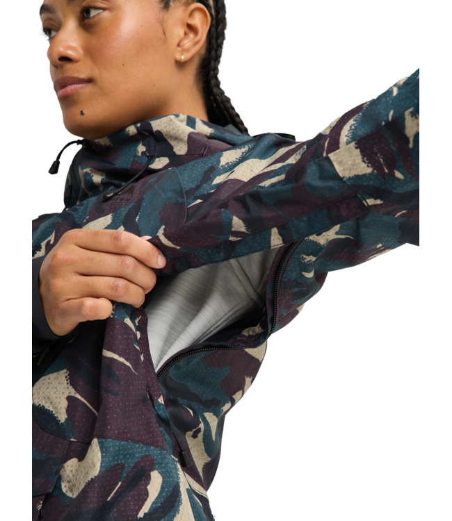 BURTON WOMENS RESERVE RELAX ANORAK JACKET SEERSUCKER CAMO 2027