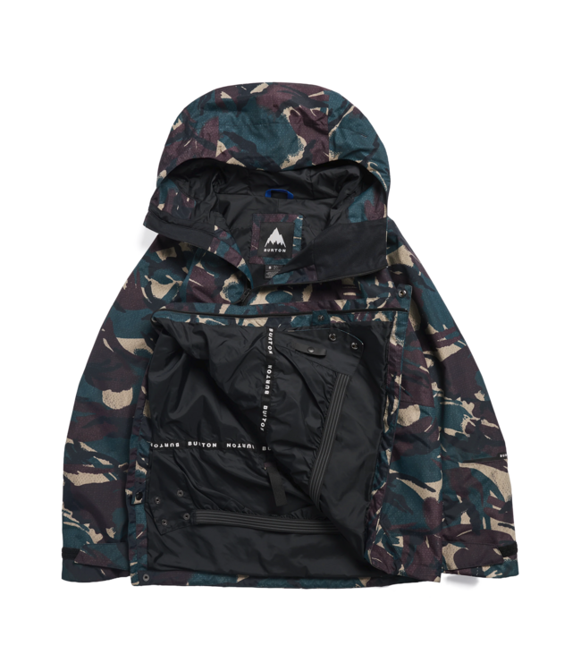 BURTON WOMENS RESERVE RELAX ANORAK JACKET SEERSUCKER CAMO 2027