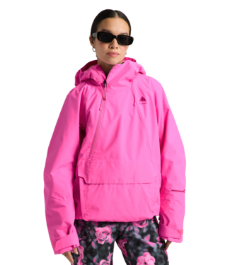 BURTON BURTON WOMENS RESERVE RELAX ANORAK JACKET SHOCKWAVE PINK 2027