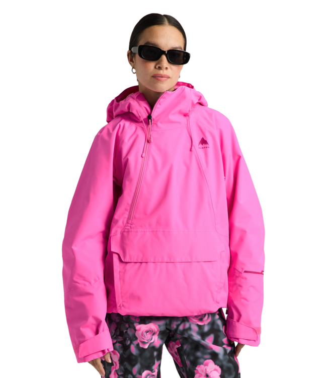 BURTON WOMENS RESERVE RELAX ANORAK JACKET SHOCKWAVE PINK 2027