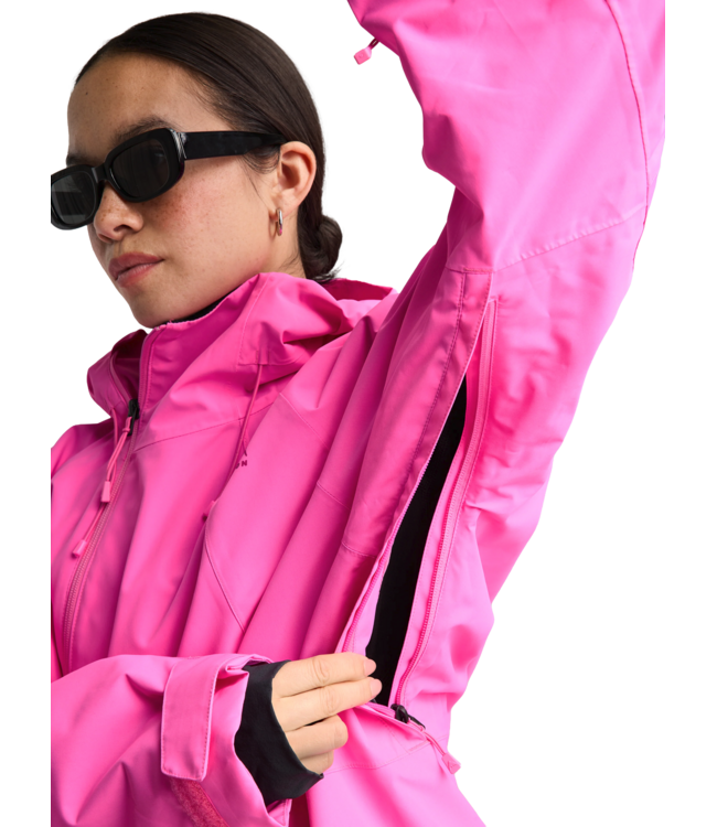 BURTON WOMENS RESERVE RELAX ANORAK JACKET SHOCKWAVE PINK 2027