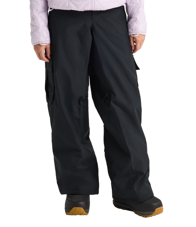 BURTON WOMENS RESERVE BAGGY PANTS TRUE BLACK 2027