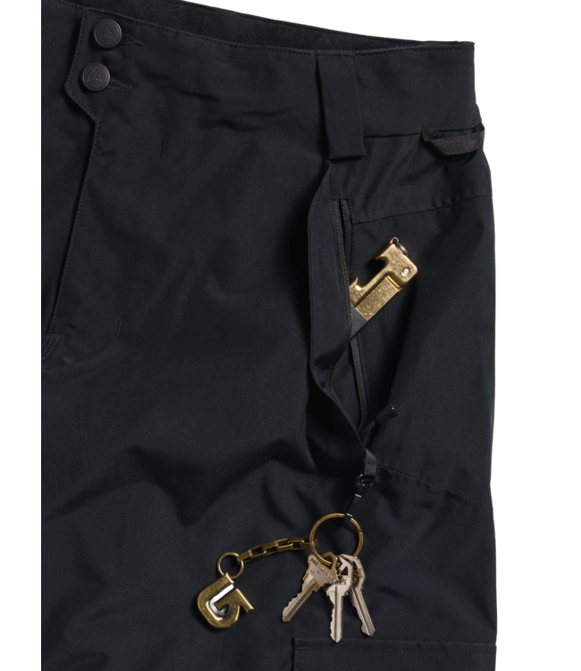 BURTON WOMENS RESERVE BAGGY PANTS TRUE BLACK 2027