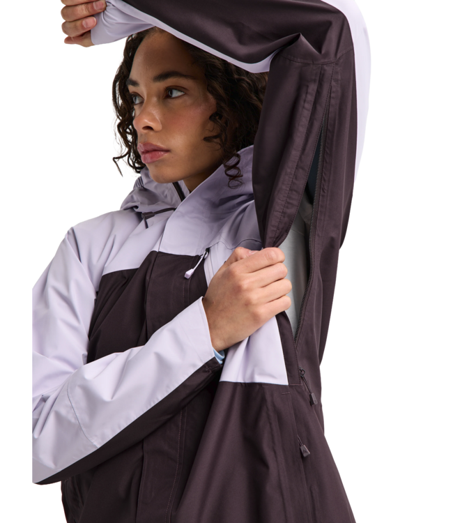 BURTON WOMNS RESERVE 2.5L JACKET MOONDUST PURPLE BEAR HUG BROWN 2027