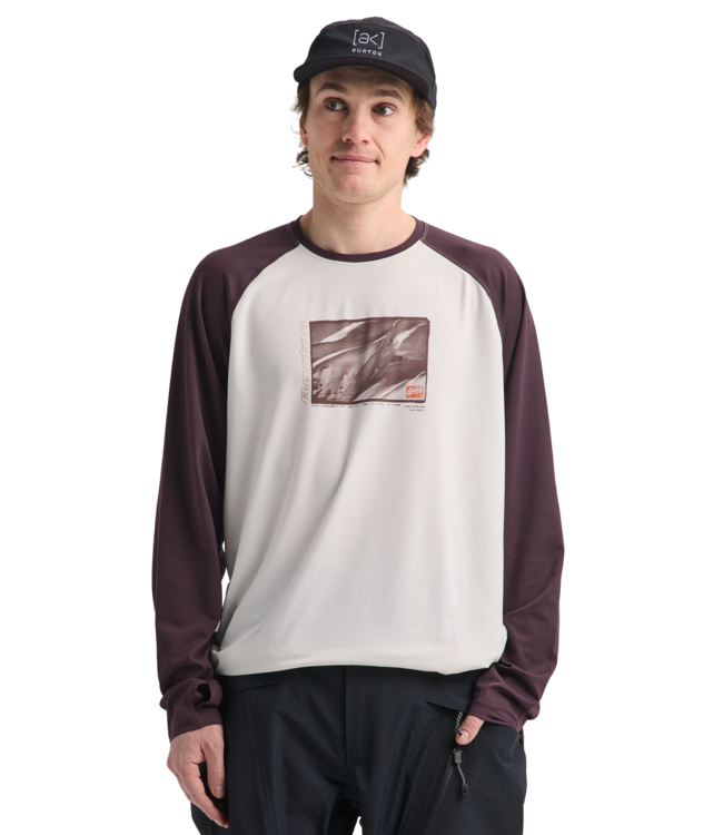 BURTON MENS ROADIE TECH CREW STOUT WHITE/BEAR HUG BROWN 2027