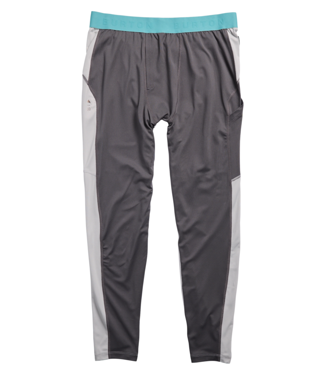 BURTON MENS SYNTHETIC MIDWEIGHT BASE LAYER PANTS GOTHAM GREY/GREY CLOUD 2027