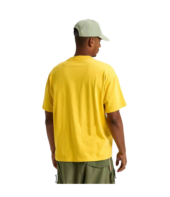 BURTON MENS 50/50 90'S SHORT SLEEVE TEE THIRTEEN YELLOW