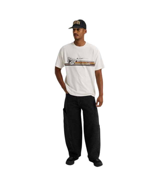 BURTON MENS 50/50 90'S SHORT SLEEVE TEE STOUT WHITE