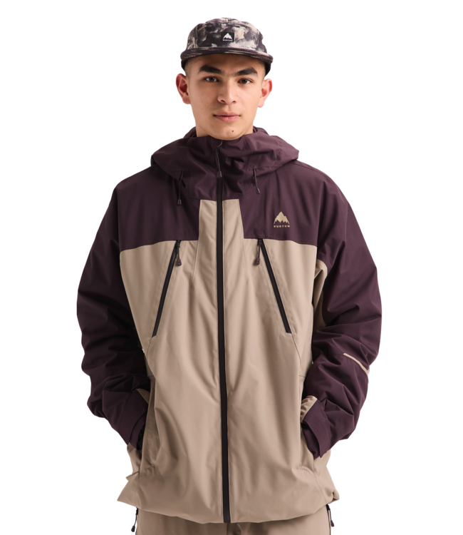 BURTON MENS RESERVE 3 IN 1 JACKET BEAR HUG BROWN/SUMMIT TAUPE 2027