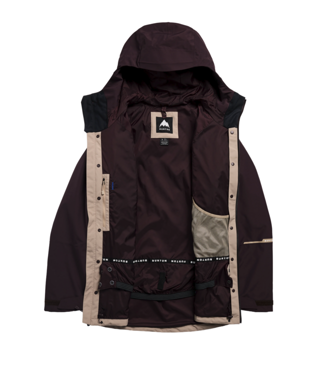BURTON MENS RESERVE 3 IN 1 JACKET BEAR HUG BROWN/SUMMIT TAUPE 2027