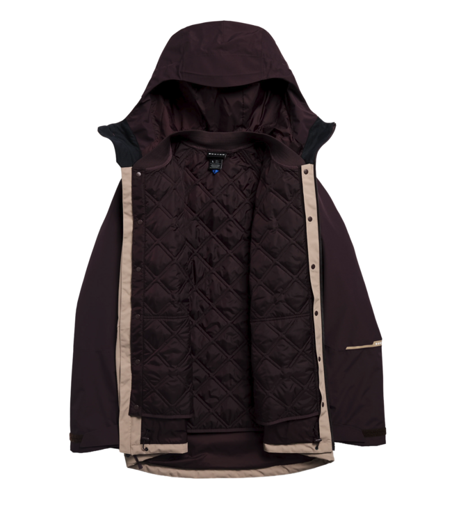 BURTON MENS RESERVE 3 IN 1 JACKET BEAR HUG BROWN/SUMMIT TAUPE 2027