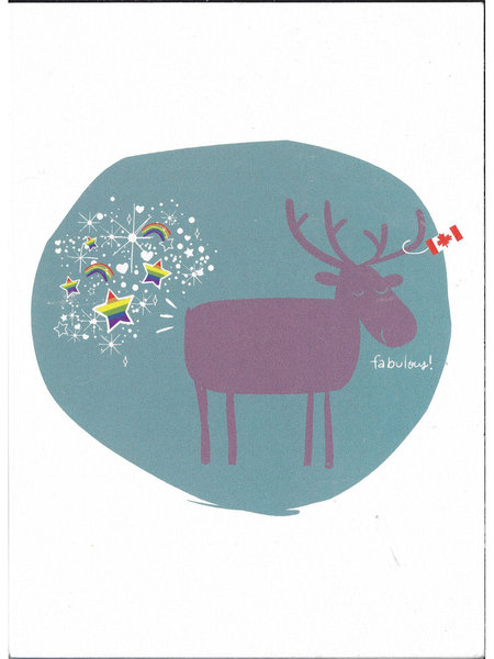 Wendy Tancock Pride Moose  - greeting card