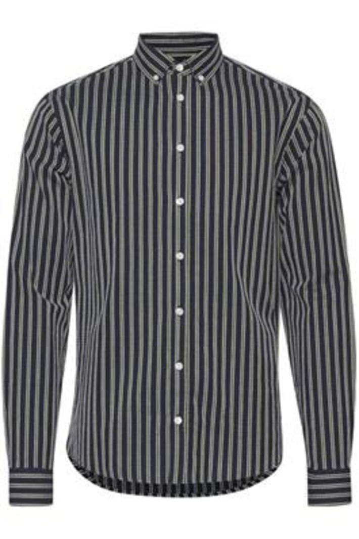 Casual Friday Anton Button Down L/S Stripped Dobby Shirt