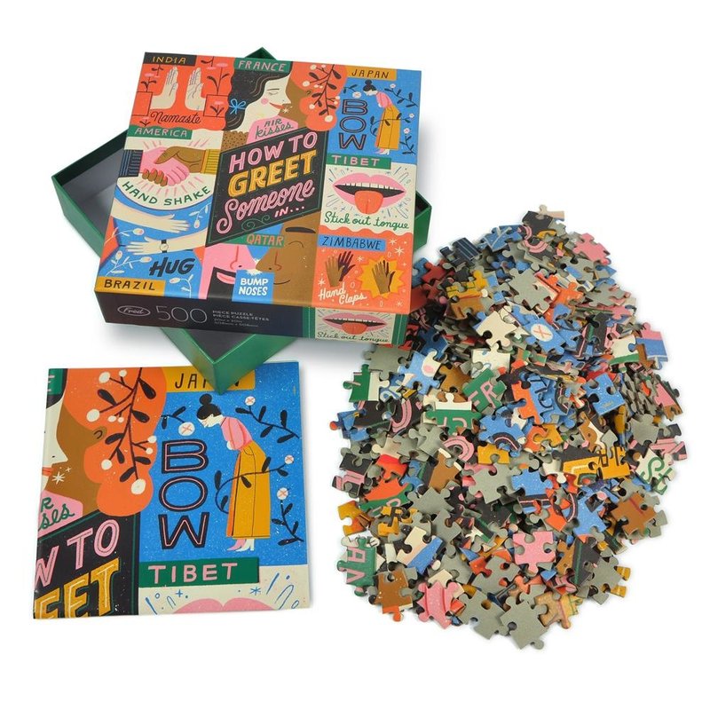 Fred & Friends How to greet someone in - 500 pcs puzzle