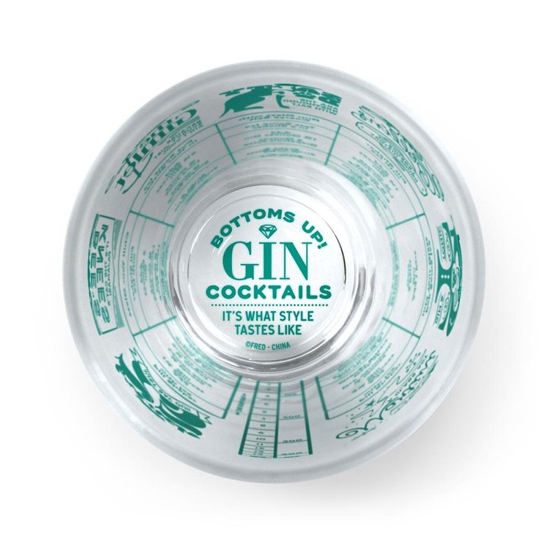 Fred & Friends Good Measure - recipe glass gin