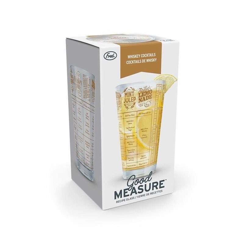 Fred & Friends Good Measure - recipe glass whiskey