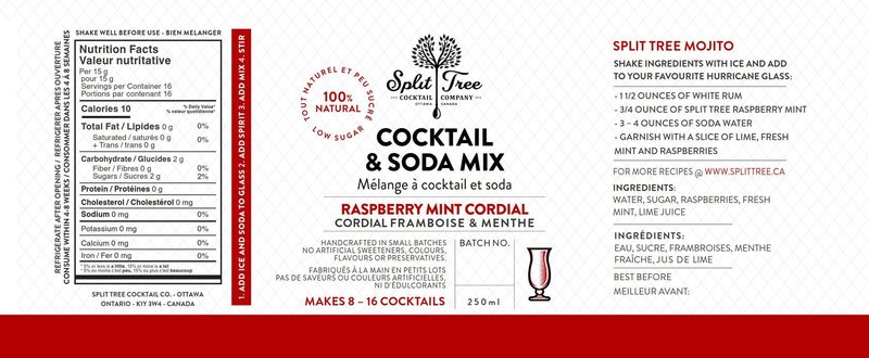 Split Tree Cocktail Company Cocktail Cordial