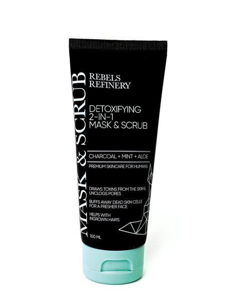 Rebels Refinery Activated Charcoal 2 in 1 Mask & Facial Scrub - Rebels Refinery
