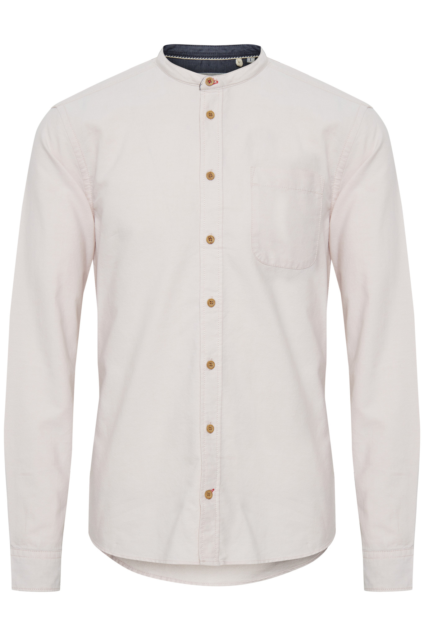 Band collar shirt (SS22) - Grapefruit