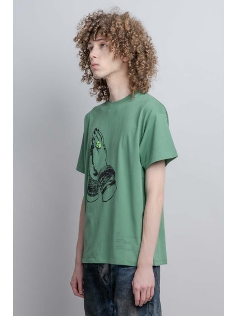 Praying Hands Tee - Grapefruit