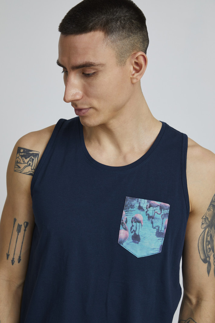 Blend Tanktop with graphic pocket