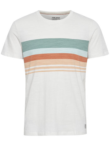 Blend Crewneck Tee with Stripes