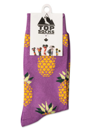 TopSocks Pineapple Socks - Purple