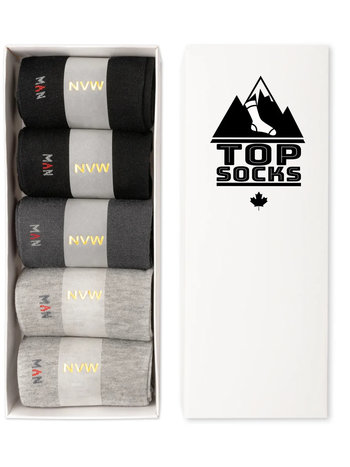 TopSocks Lightweight Everyday Bamboo Socks - 5pack