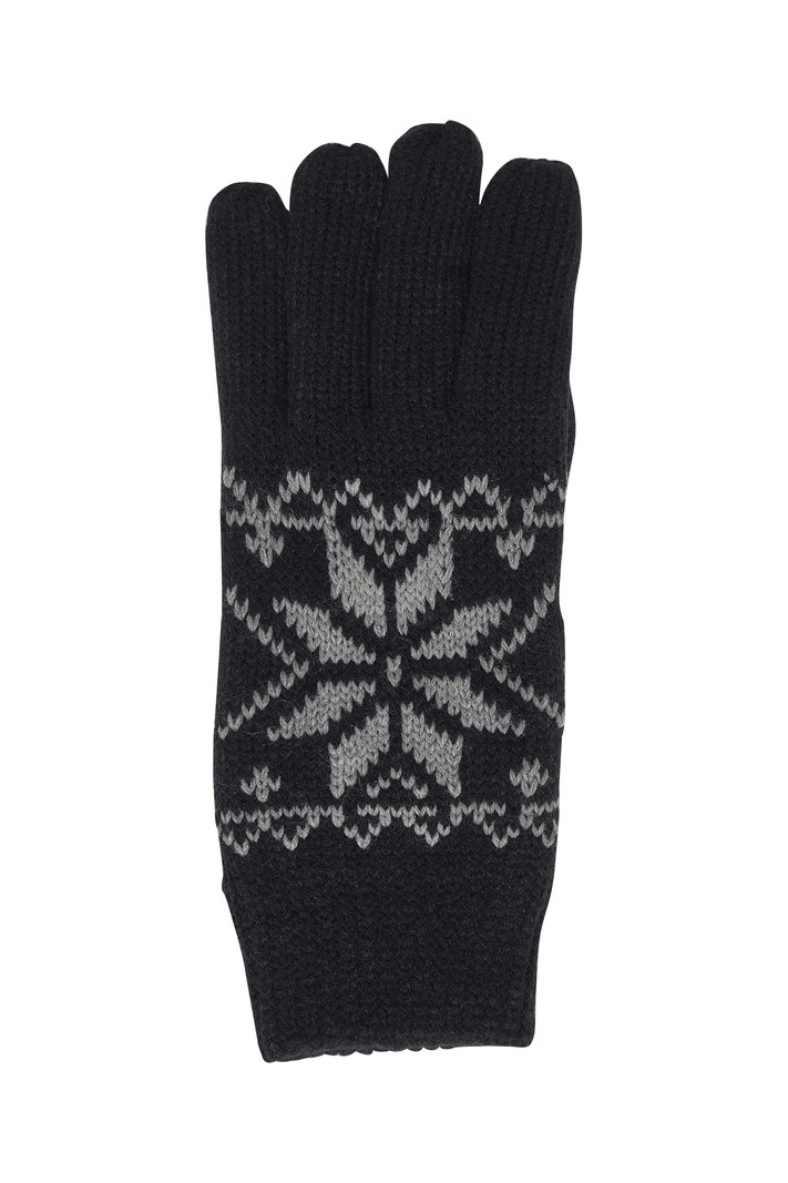 Blend Knitted Gloves With Nordic Patterm