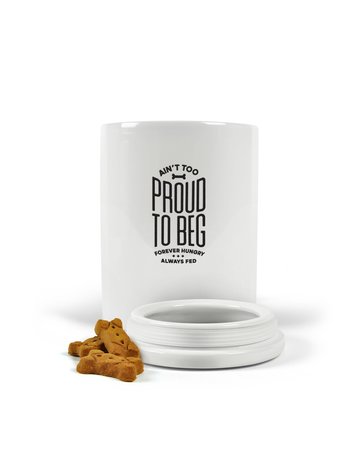 Fred & Friends Ain't Too Proud - Ceramic Treat Jar