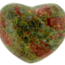Unakite Jasper Puffy Hearts - Medium