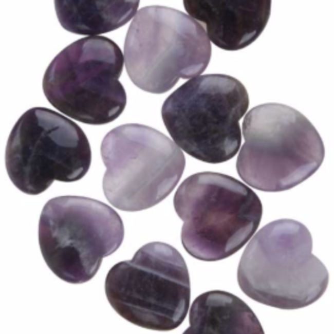 Chevron (Dream) Amethyst Hearts - Mini