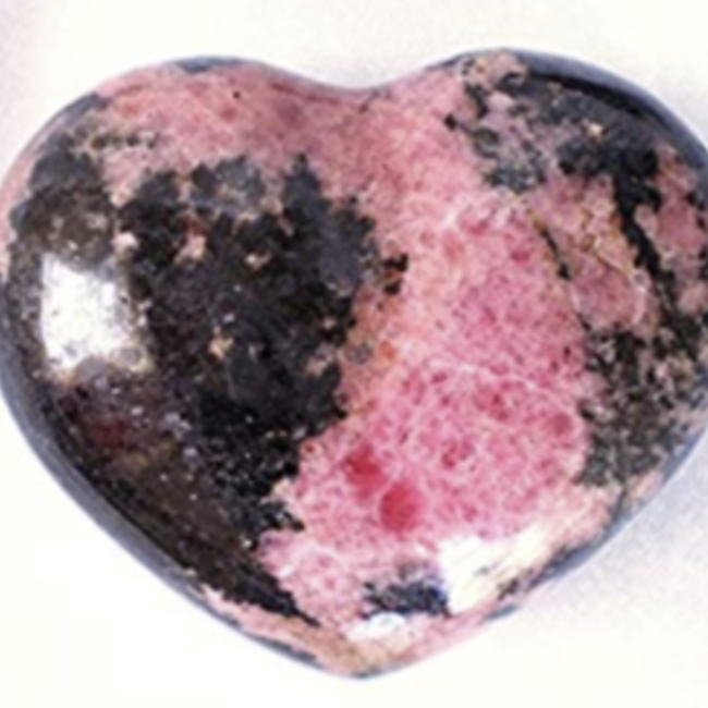 Rhodonite Puffy Heart-Medium