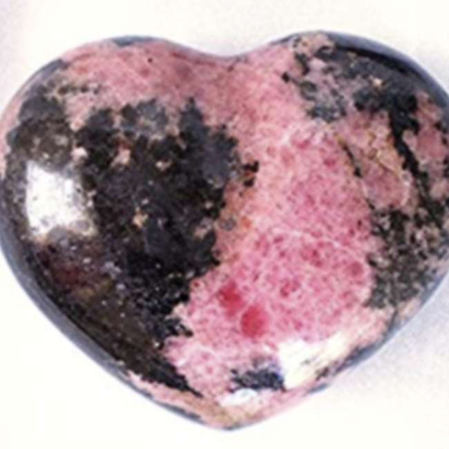 Rhodonite Puffy Hearts - Medium