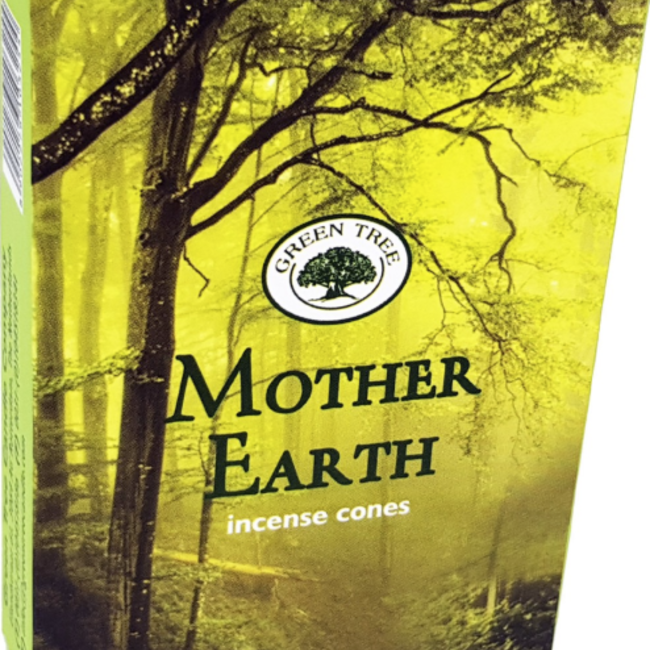 Mother Earth Incense Cones - 10 Cones - Green Tree