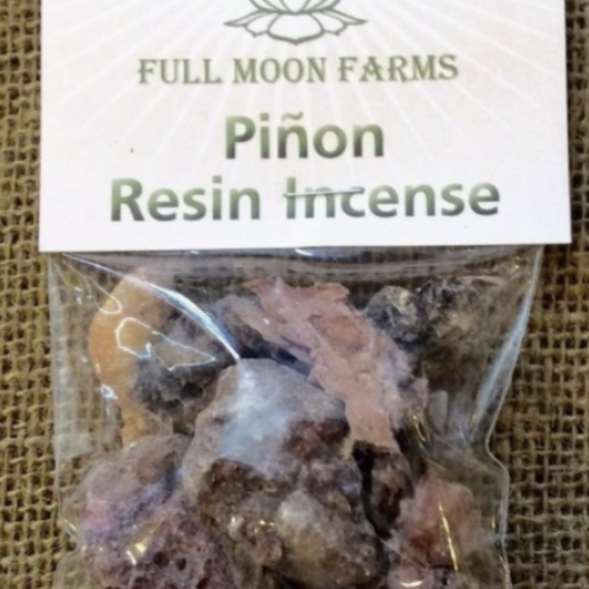 Pinon (Pine) Resin Incense Natural - 1oz Package - Full Moon Farms Charcoal