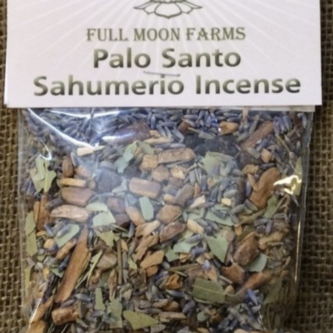 Palo Santo Sahumerio Incense Smudge Mix- 1oz -Full Moon Farms