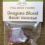 Dragons Blood Resin Incense - 0.5 oz Natural - Full Moon Farms Charcoal