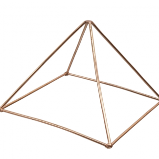 Copper Pyramid Energizer Crystal Charger Frame Harmonizer - 6"
