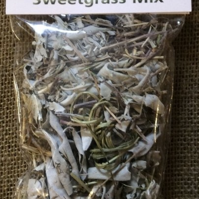 White Sage & Sweetgrass Loose Smudge Mix- 1oz -Full Moon Farms