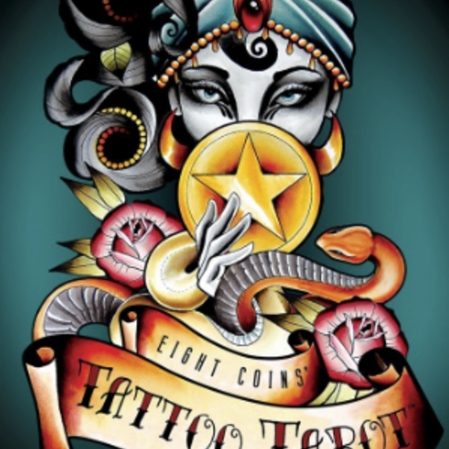Eight Coins Tattoo Tarot Cards Deck